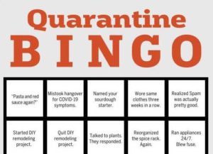 Quarantine Bingo