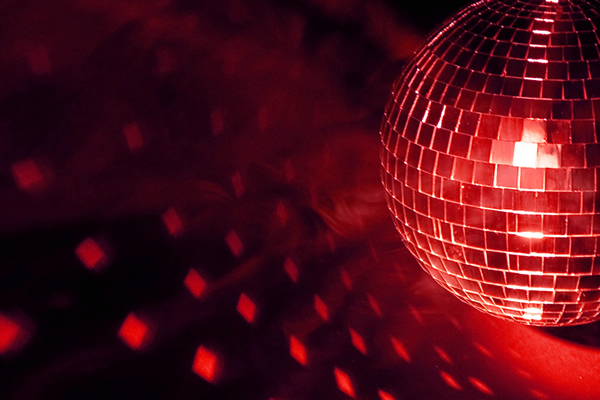 Red Disco Ball