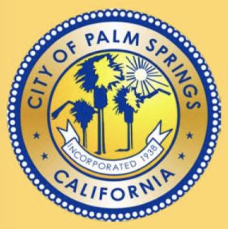City of Palm Springs Seal Gold