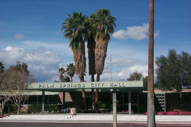 Palm Springs City Hall Palm Trees