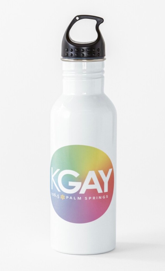 KGAY Logo Water Bottle
