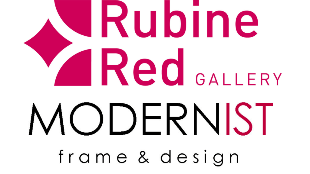 Rubine Red Modernist Logo