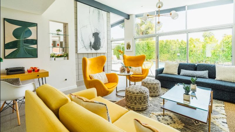 Modernism Week 2026 Yellow Interior