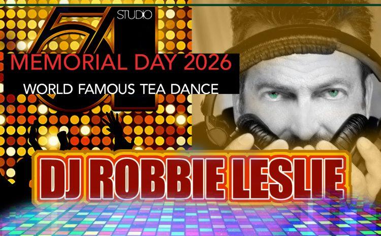 Memorial Day 2026 World Famous Tea Dance with DJ Robbie Leslie at Oscar's Palm Springs