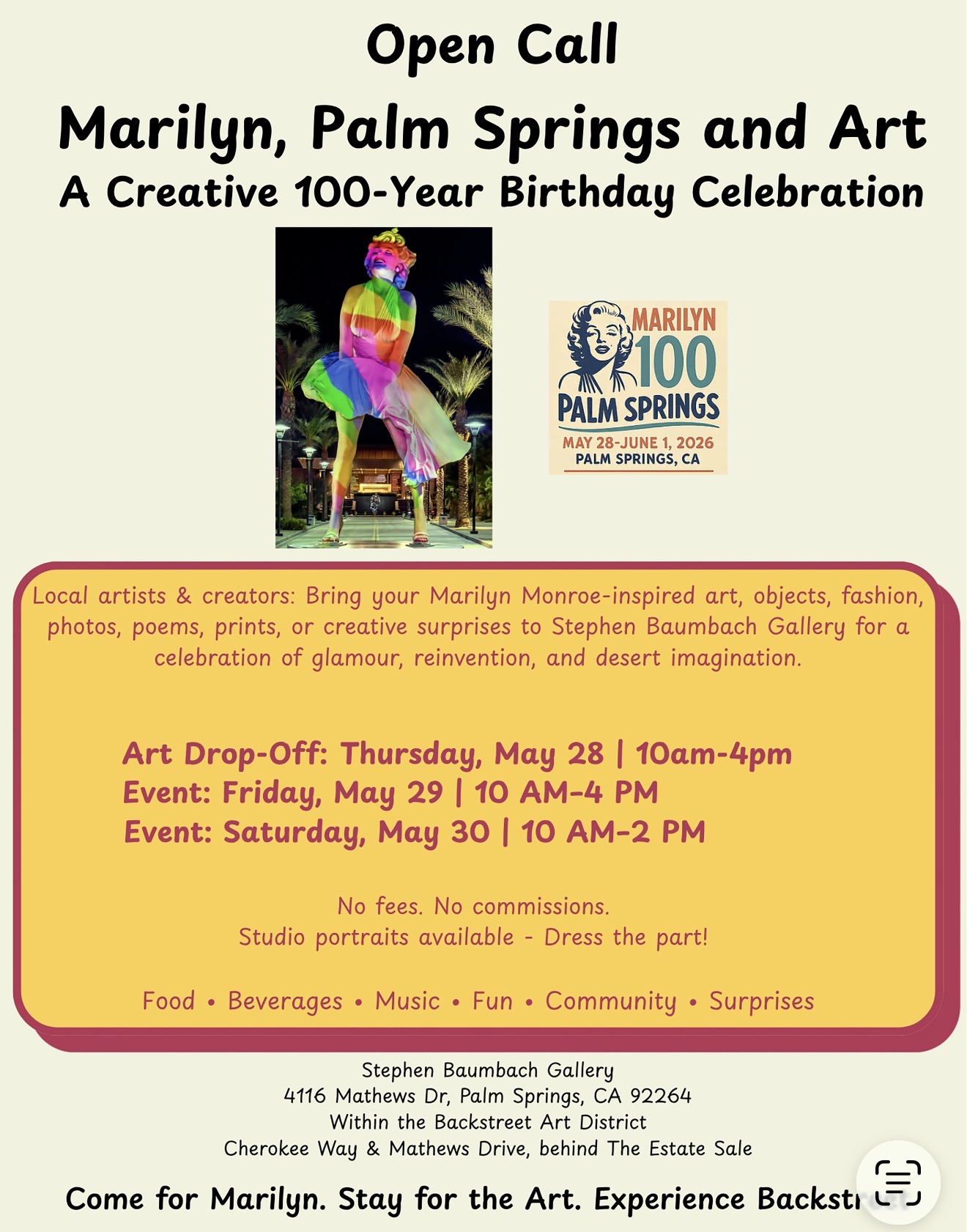 Marilyn, Palm Springs and Art: A Creative 100-Year Birthday Celebration