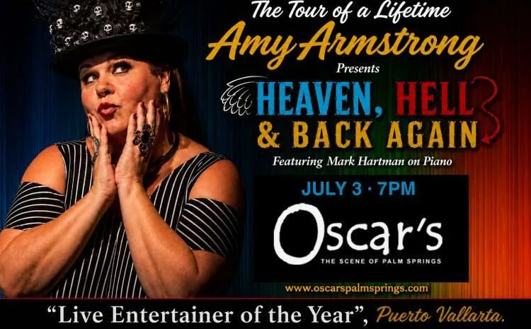 Amy Armstrong at Oscar's Palm Springs July 3