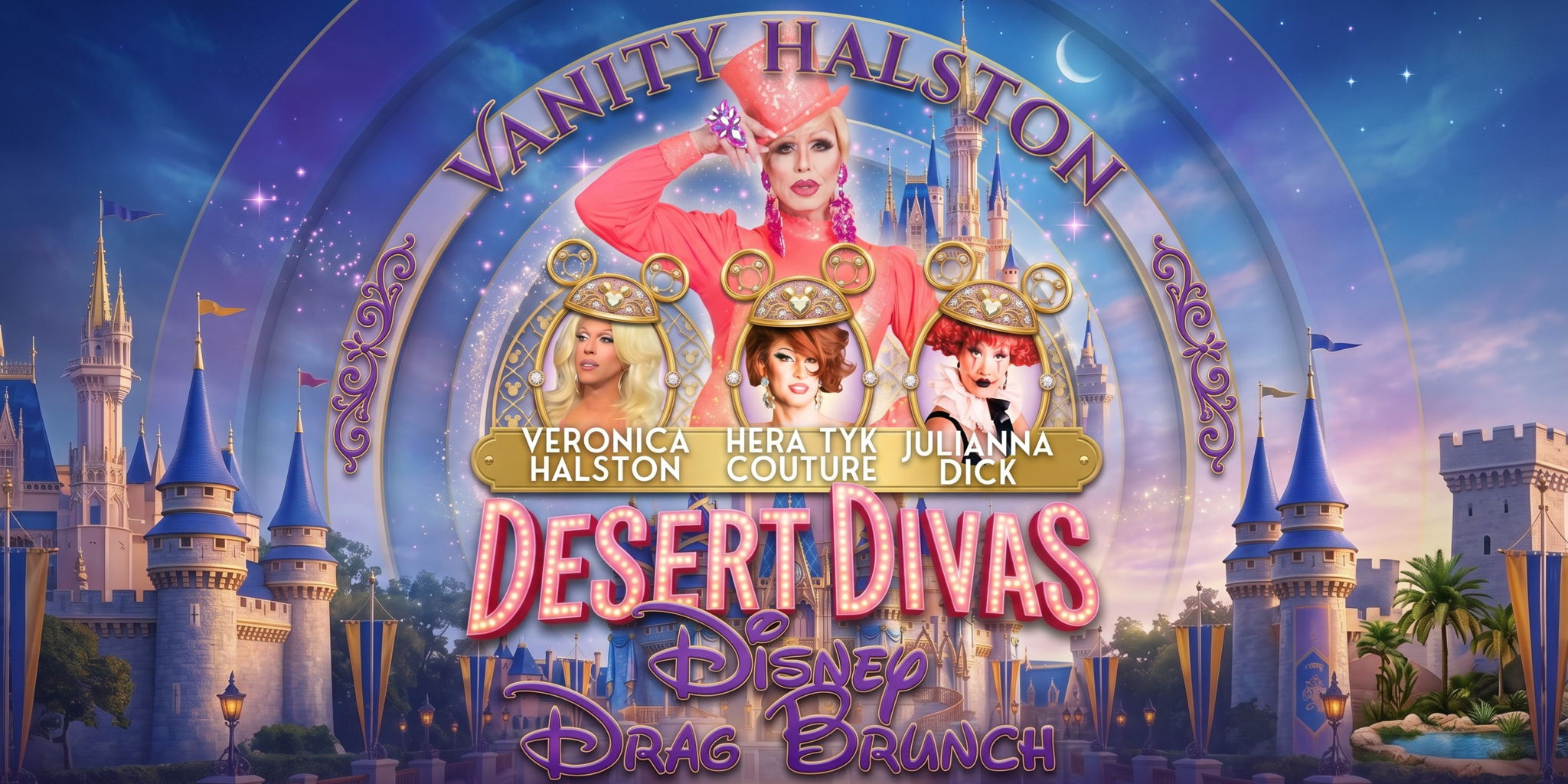 Desert Divas DISNEY Drag Brunch at One Eleven Bar